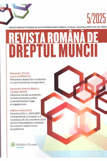 Revista Romana de dreptul muncii nr. 5/2025