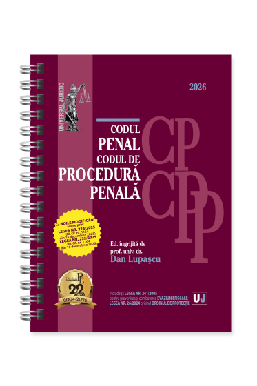 Codul penal și Codul de procedura penala Ianuarie 2026