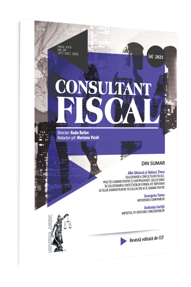 Revista Consultant Fiscal nr. 4/2025