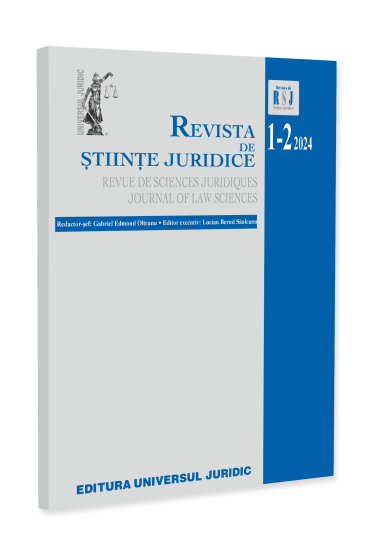 Revista de stiinte Juridice nr. 1-2/2024
