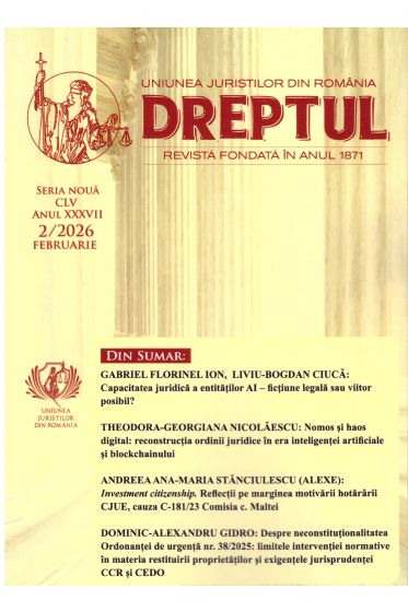 Revista Dreptul nr. 2/2026