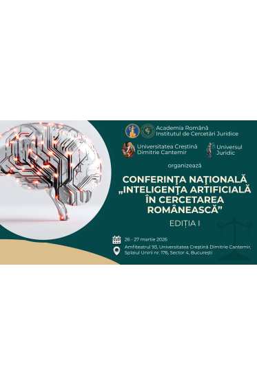 CONFERINTA NATIONALA „INTELIGENTA ARTIFICIALA IN CERCETAREA ROMȂNEASCA” – Ediția I