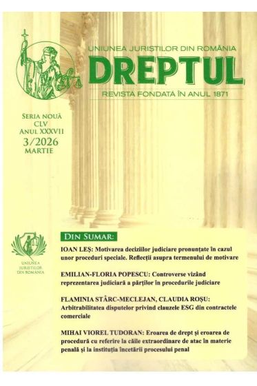 Revista Dreptul nr. 3/2026
