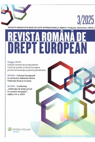 Revista Romana de Drept European nr. 3/2025