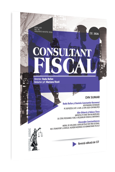 Revista Consultant Fiscal nr. 1/2026