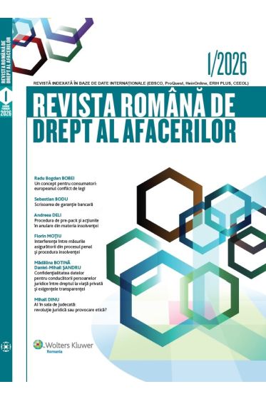 Revista Romana de drept al afacerilor nr 1/2026