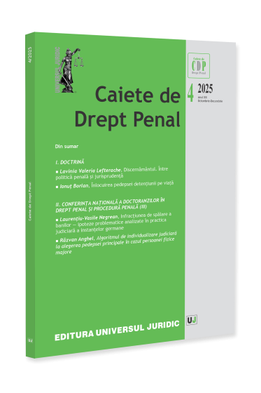 Caiete de drept penal nr. 4/2025