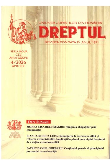 Revista Dreptul nr. 4/2026