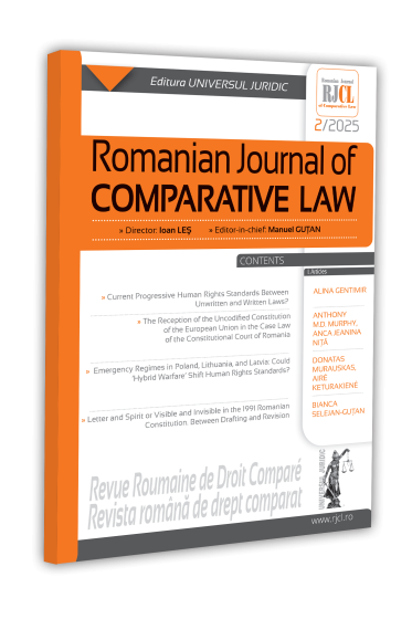 Romanian Journal of Comparative Law nr. 2/2025