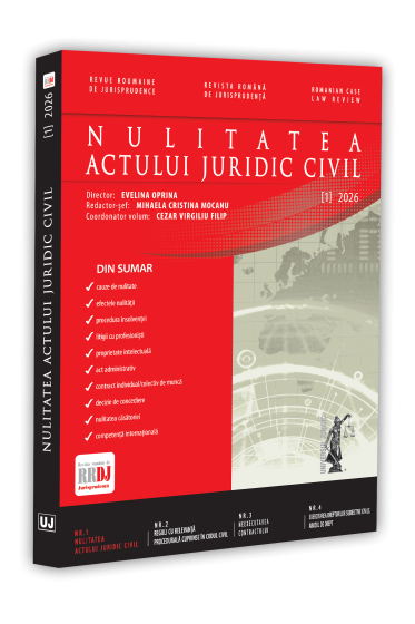 Revista română de jurisprudență nr. 1/2026 – Nulitatea actului juridic civil