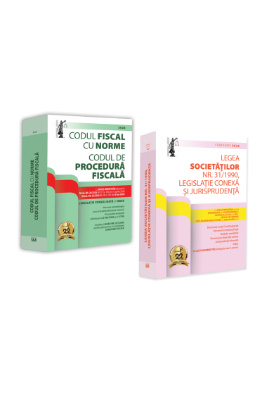 Pachet: Codul fiscal cu Norme si Codul de procedura fiscala si Legea societatilor nr. 31/1990 - 2026