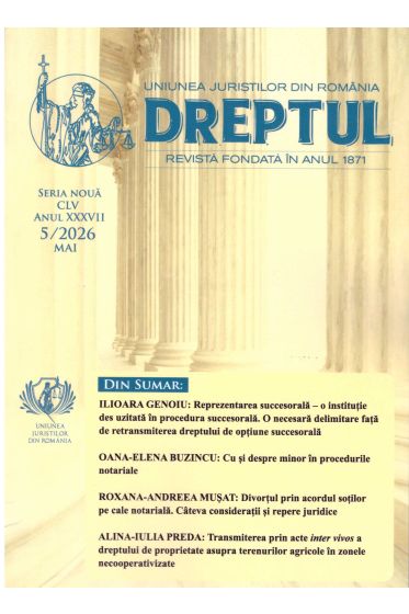 Revista Dreptul nr. 5/2026